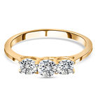 Diamant Trilogie-Ring, zertifiziert I2 G-H, 585 Gelbgold  ca. 0,50 ct image number 0