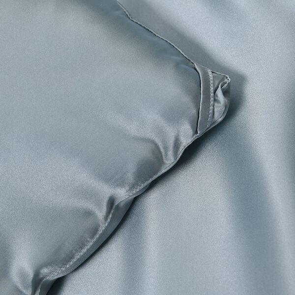 Serenity Night Seidendecke aus 100% Maulbeerseide mit 500gsm Kunstdaunenf&uuml;llung, 135x200cm, T&uuml;rkis image number 9