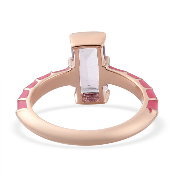 Rosa Amethyst Ring 925 Silber ros&eacute;vergoldet  ca. 1,35 ct image number 6