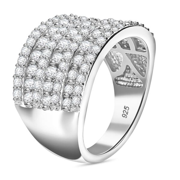 J Francis gefertigt mit SWAROVSKI-  Swarovski Zirkonia Cluster Ring image number 5