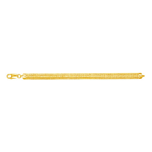 Cubetto graviertes 19cm Armband in vergoldetem 925 Silber image number 0