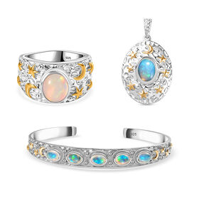 AA natürliches, äthiopisches Welo Opal Schmuckset