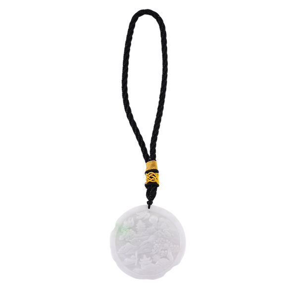 Vier-Drachen-H&auml;ngedekor aus Myanmar Jadeit Typ A, naturbelassene Schnitzarbeit, ca. 5 cm image number 3