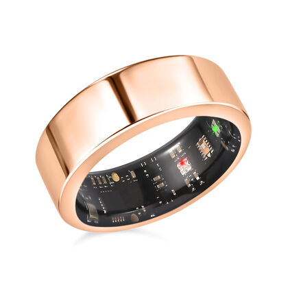 Soul Smart - V1 Smart Ring, Edelstahl, G-Sensor, Herzfrequenzsensor, ros&eacute;vergoldet, (Gr&ouml;&szlig;e 20.00)
