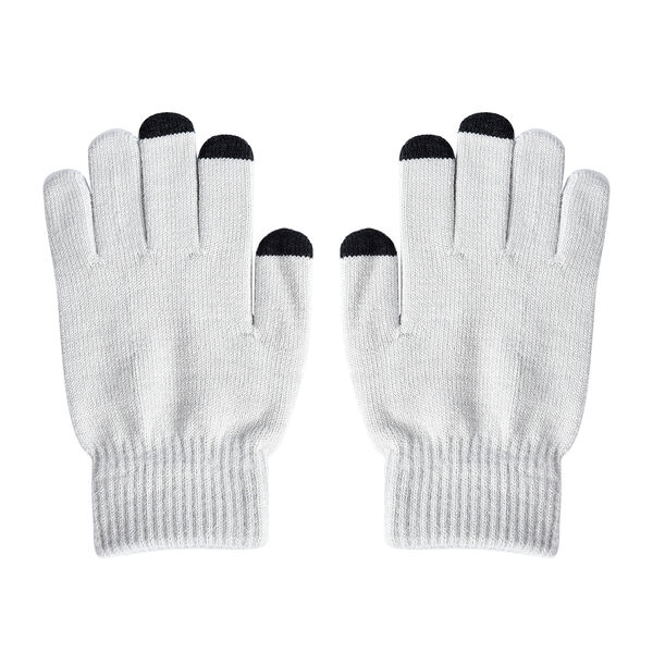 Unisex Dreieck Thermo Touchscreen Winterhandschuhe, Größe: XL, Grau image number 7