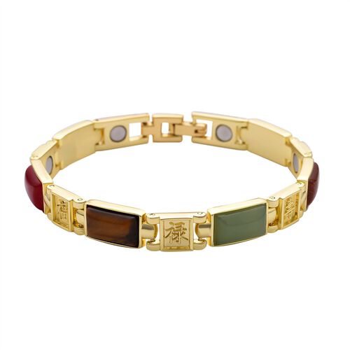 Edelstein Armband mit Magneten, im Goldton image number 0