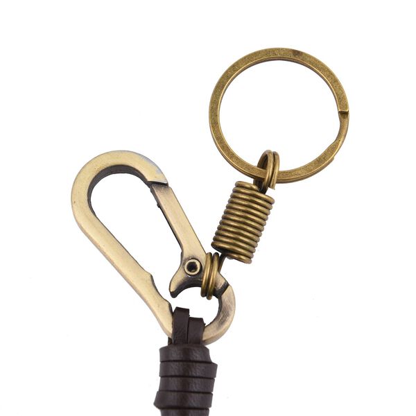 3er Set Schl&uuml;sselanh&auml;nger, Fl&uuml;gel Anker Totenkopf, Bronze image number 11