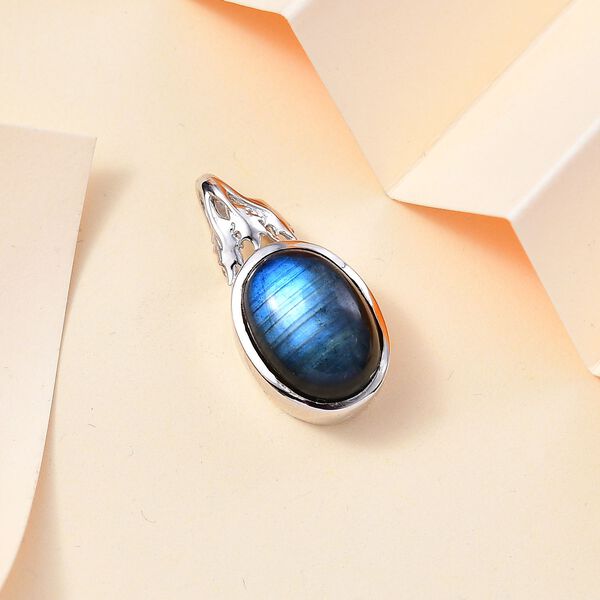 Labradorit Anh&auml;nger 950 Kupfer  ca. 7.03 ct image number 1