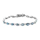 London Blau Topas-Armband in Silber image number 0