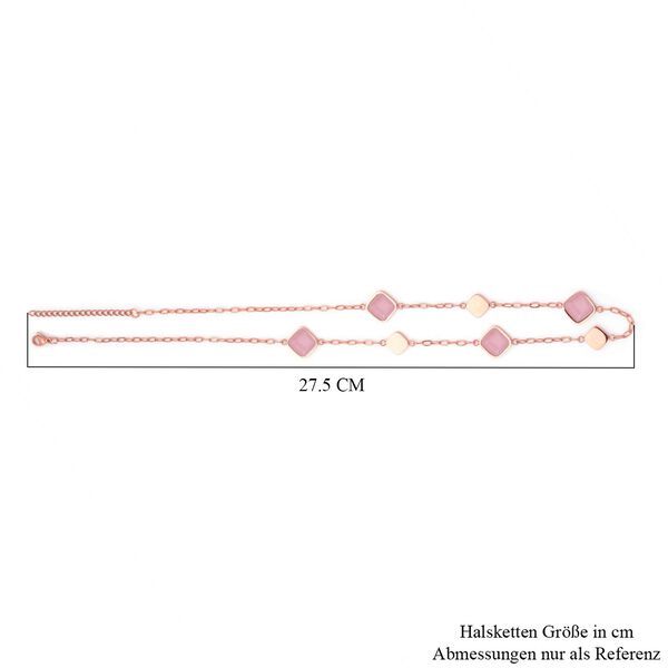 Rosenquarz Halskette, ca. 50 cm, ca. 32,00 ct. image number 4