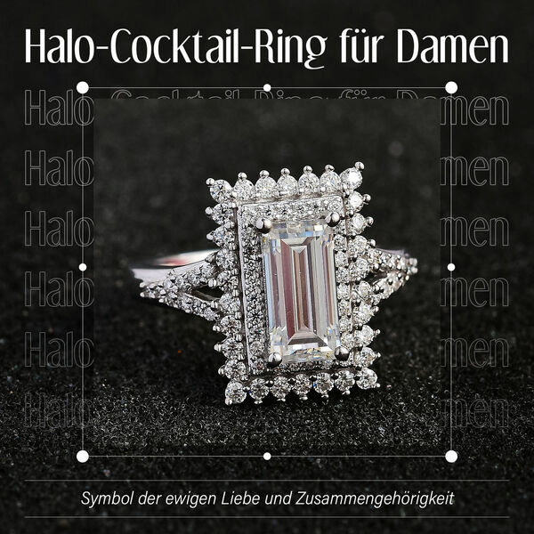 Moissanit Ring - 2,98 ct. image number 2