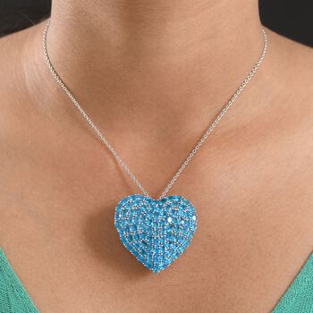 D'Joy Neon Apatit Anh&auml;nger mit 45cm Kette - 18 ct.