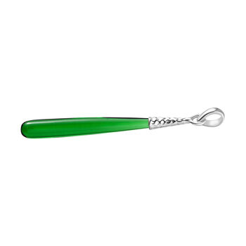 Gr&uuml;ner Turmalin Quarz Anh&auml;nger, 925 Silber ca. 7.50 ct