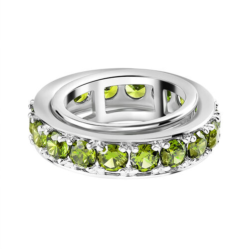 Grüner Zirkonia Spinning-Ring - 7,67 ct. image number 0