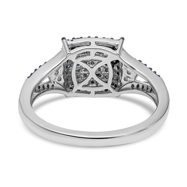 Blauer und weißer Diamant Ring - 0,50 ct. image number 5