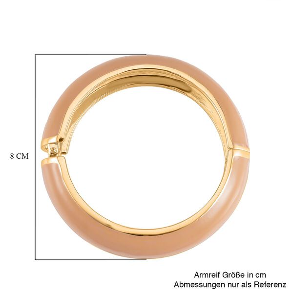 Emaillierter Armreif, Elegantes Design, 19 cm, ca. 64g, grau image number 6