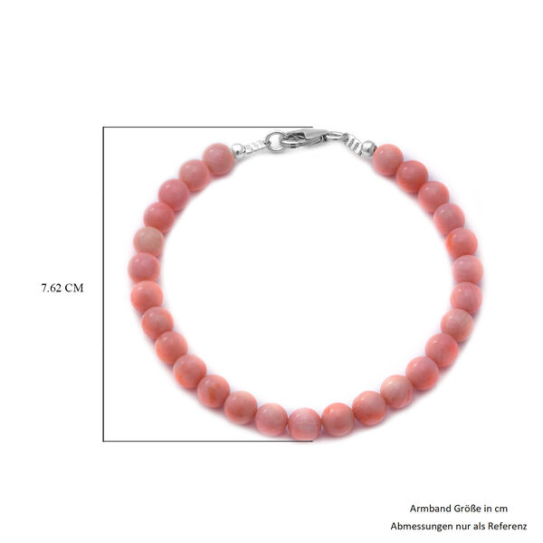 Rosa Koralle Armband ca. 19 cm lange 925 Silber ca. 34.00 ct image number 5