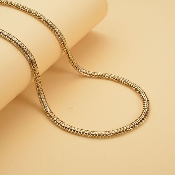 Spiga-Halskette, goldfarben, ca. 45 cm, reiner Edelstahl ca. 22,48g image number 1