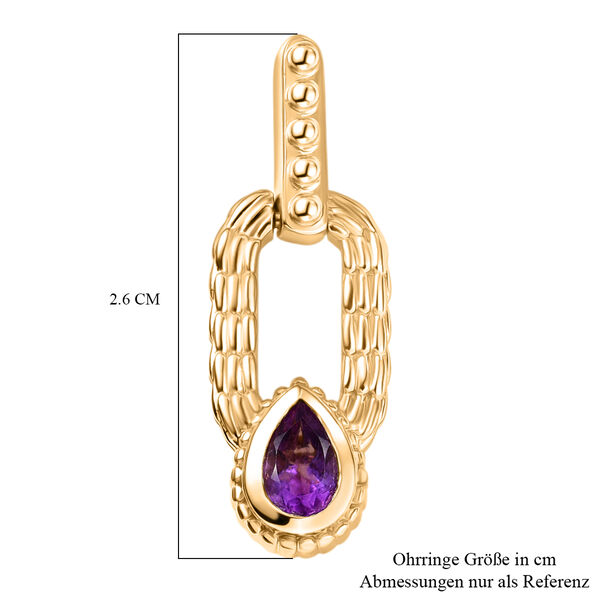 EVER TRUE Bolivianischer Amethyst Ohrringe Nickelfreies Messing ca. 0.78 ct image number 5