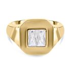 Lustro Stella - weißer Zirkonia Ring, 925 Silber vergoldet (Größe 18.00) ca. 0.72 ct