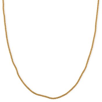 Funkel Halskette, Messing  Goldfarben ca. 50 cm