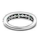 AAA sambischer Smaragd-Half-Eternity-Ring, 925 Silber platiniert, 0,78 ct image number 5