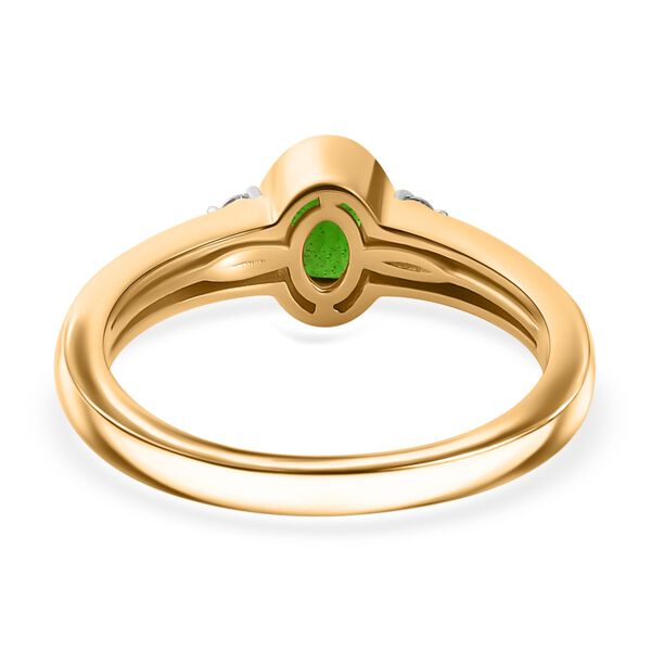 Nat&uuml;rliches Chromdiopsid und Moissanit-Schmuckset - 1,05 ct. image number 5