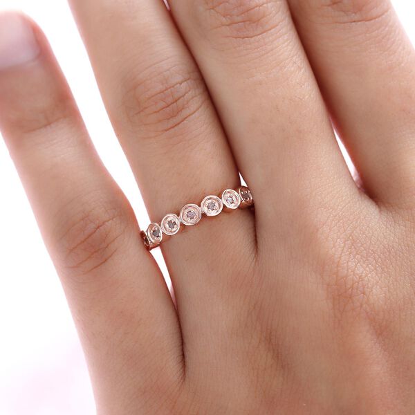 Natürlicher, rosa Diamant-Ring - 0,10 ct. image number 3