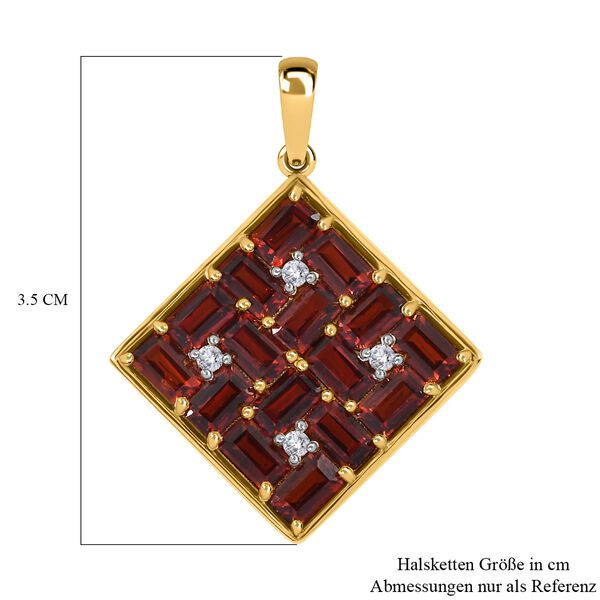 Nat&uuml;rlicher Mosambik Granat und Zirkon-Anh&auml;nger - 5,85 ct. image number 6