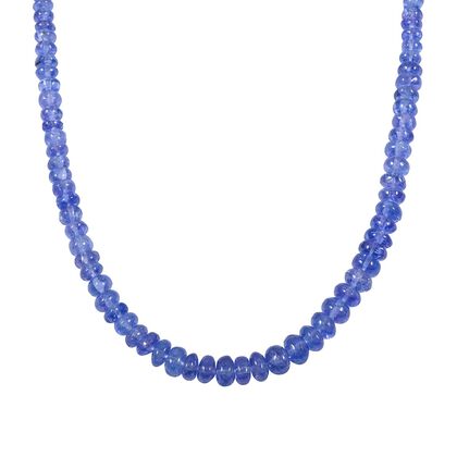 Rhapsody AAAA Tansanit Halskette ca. 45 cm 950 Platin (7-8 Werktage Lieferzeit) ca. 60.00 ct