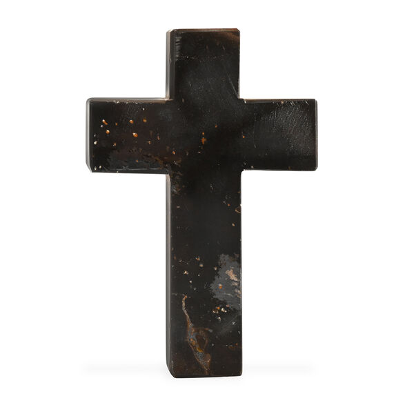 "Livmore  Set of 2 Tiger Eye Gemstone Cross  With Bracelet With Cross Charm Size - 3 Inch  Weight - 46 Gm  Color- Blue" image number 3