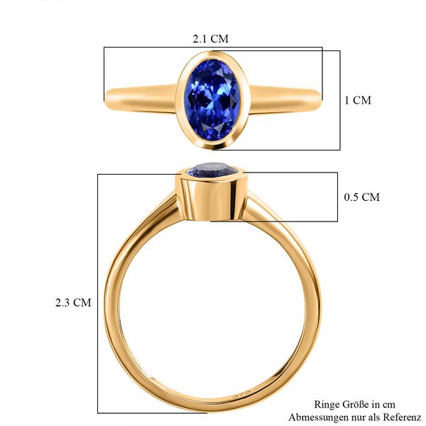 AA Tansanit Ring - 1,15 ct. image number 7