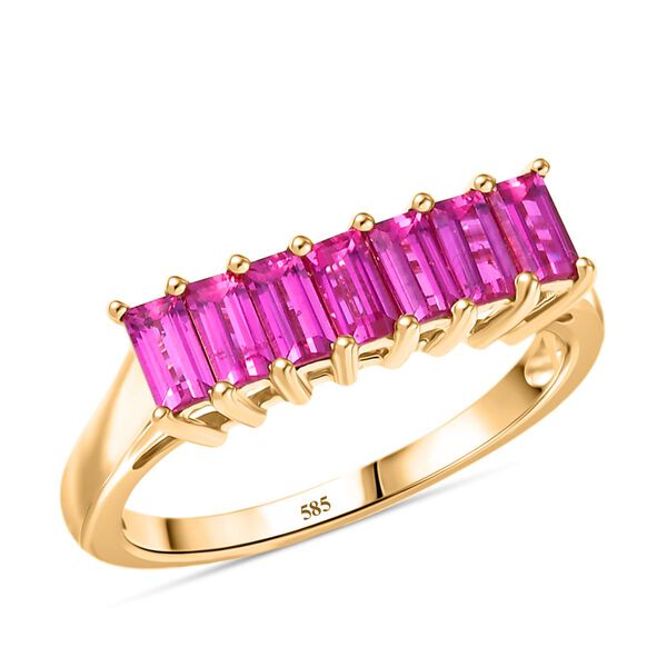 AAA burmesischer Rubin Ring in 585 Gold -1,06 ct. image number 4