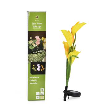 Solarbetriebene Calla Lilie mit LEDs, Gr&ouml;&szlig;e: 73 cm