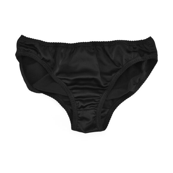 LA MAREY Unterwäsche aus Maulbeerseide, Schwarz, L image number 4