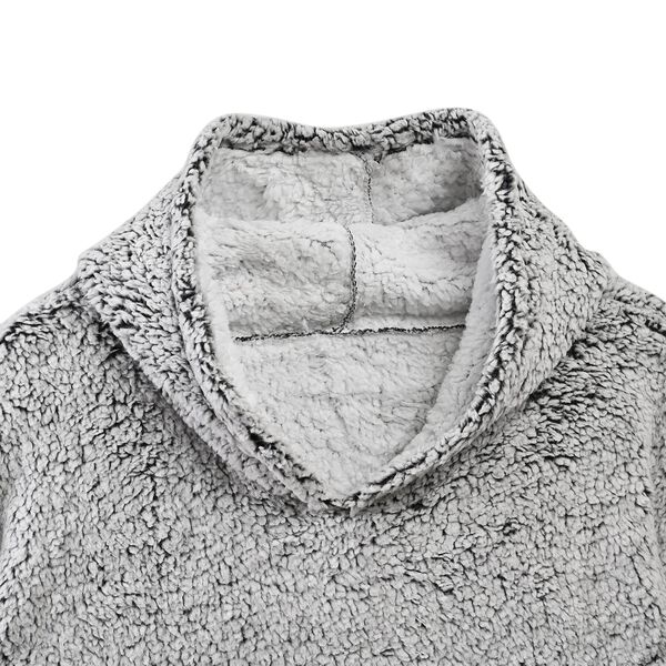Kuscheliger Sherpa-Hoodie, Einheitsgr&ouml;&szlig;e, grau image number 3