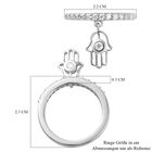 Moissanit Ring 925 Silber platiniert  ca. 0,31 ct image number 5