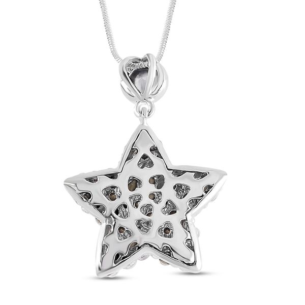 Weißer Kristall Halskette ca. 70 cm image number 4