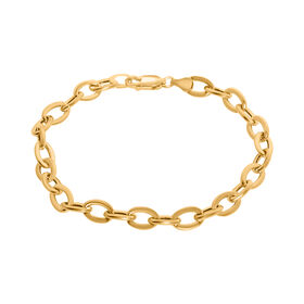 Kabelkette-Armband in 585 Gold, 19 cm
