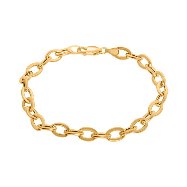 Kabelkette-Armband in 585 Gold, 19 cm