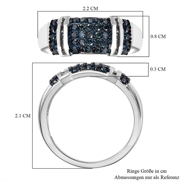 Blauer Diamant-Ring - 0,50 ct. image number 7