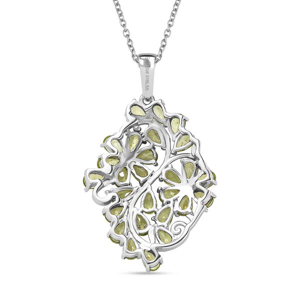 Peridot Anhänger mit 50cm Kette - 6,21 ct. image number 5