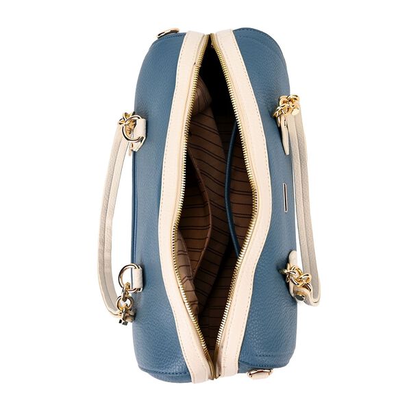 SATCHEL Moderne Handtasche mit Crossbody Gurt, 34x11x22 cm, blau image number 7