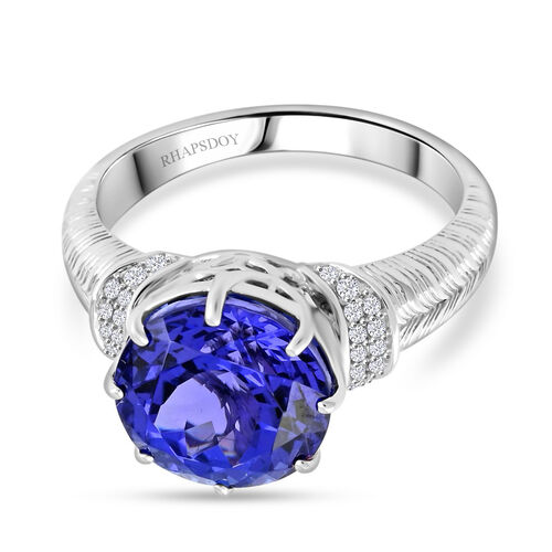 RHAPSODY AAAA Tansanit und VS Diamant Ring in 950 Platin - 4,75 ct. image number 0
