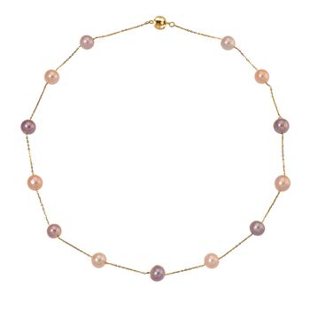 D'Joy AAA mehrfarbige Edison Perle 50cm Halskette