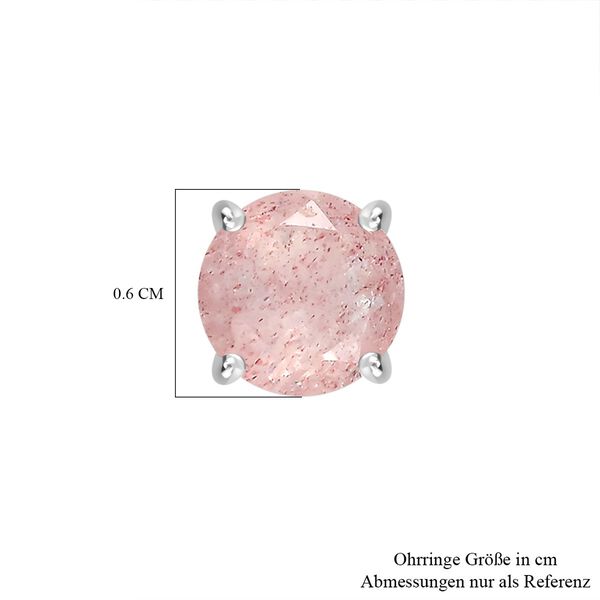 Kirschquarz Ohrringe, ca. 1,68 ct. image number 6