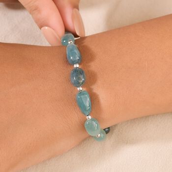 AA Grandidierit Armband, 19 cm - 60 ct.