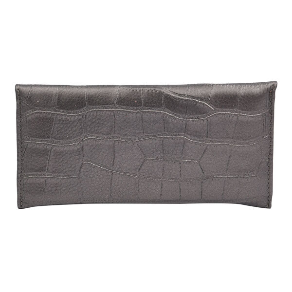 Brieftasche f&uuml;r Damen aus 100% echtem Leder und RFID Schutz, Gr&ouml;&szlig;e 20,5x10 cm, Anthrazit image number 3