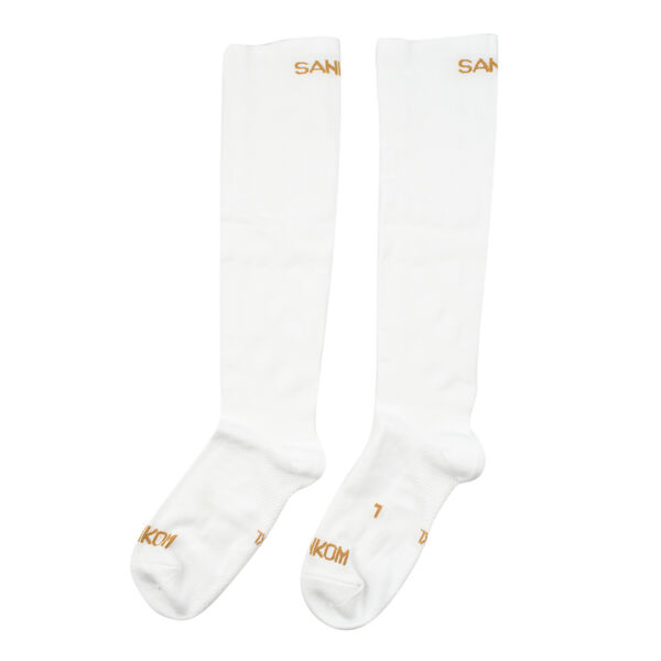 SANKOM Kompressionsstrümpfe, L-XL, Weiß, Größe 42-46 image number 0