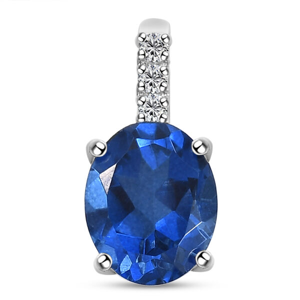 3er-Set Ceylonfarbener Quarz und Zirkon-Ring, Creolen und Anh&auml;nger, 925 Silber platiniert - 9,06 ct.&nbsp; image number 6